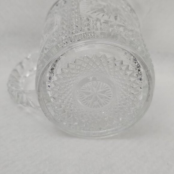 Imperial Amelia Star Medallion Early Vintage American Pattern Glass Pitcher - Picture 6 of 7